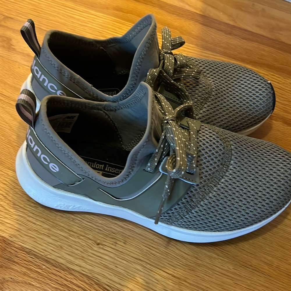 New balance army green ath-leisure sneakers